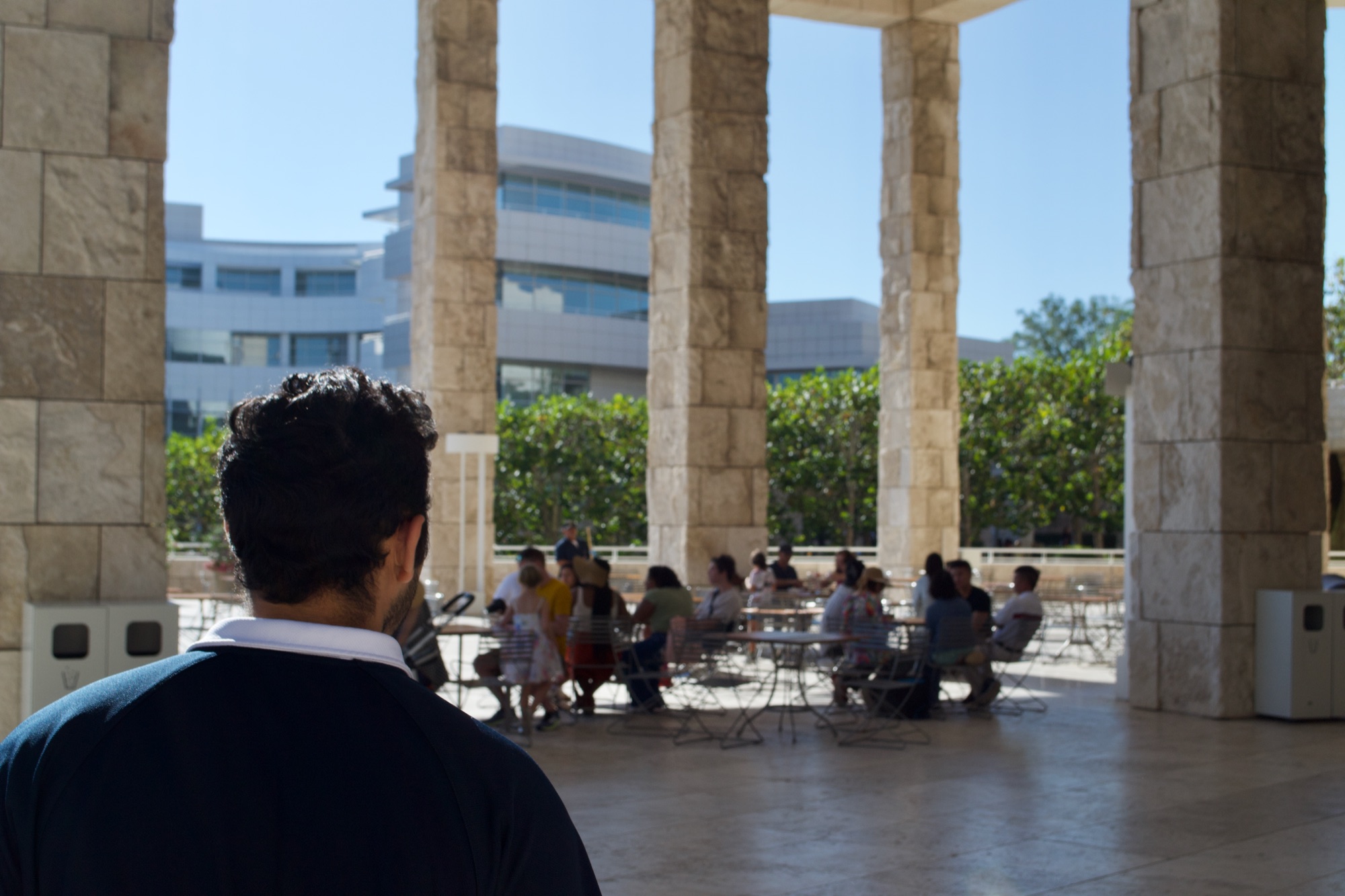 The Getty, midday