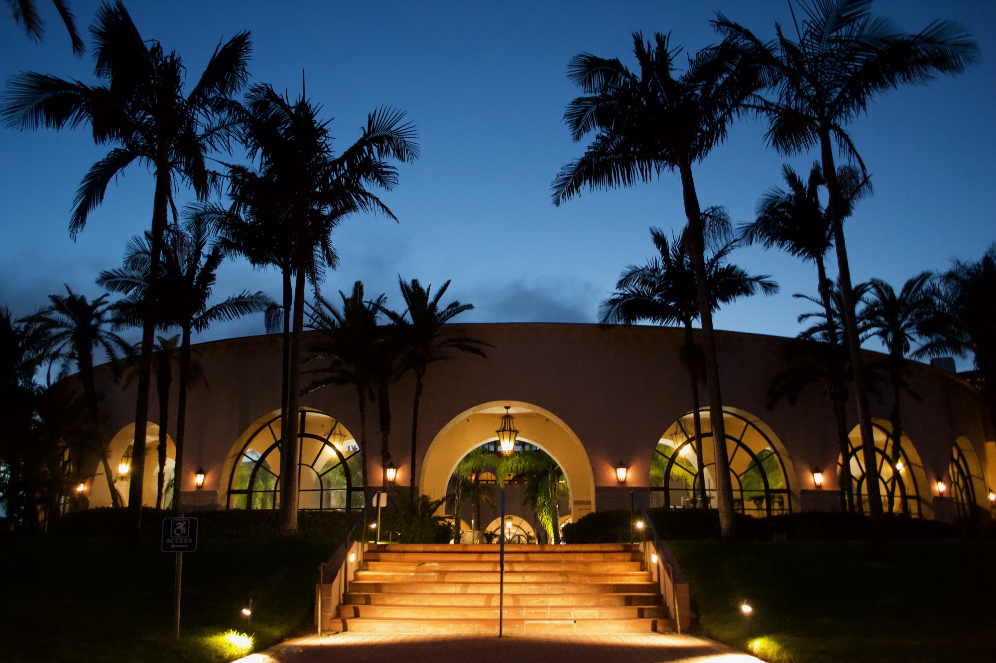 Resort, blue hour